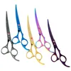 Whole 70quot JP440C Curved Head Pet Grooming Scissors Dog Hair Cutting Shears Professional Dog Scissors LZS05989859199