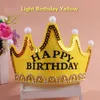 Non-Woven fabrics Led light birthday hat celebration hat crown girls and boys are in common use Festive & Party Supplies wholesale