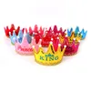 Sombrero de fiesta de cumpleaños, gorra, tocado de fiesta, príncipe heredero y princesa, sombrero de cumpleaños para niños y bebés