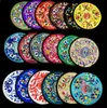 Unique Round Embroidered Cotton Cloth 2 Coaster Set Chinese style Coffee Table Cup Mat Decorative Protective Pad 10 sets/lot