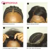 Glamoröst mänskligt hår 360 Frontal Body Wave Straight Deep Wave Curly Brazilian Hair 360 Lace Frontal Stängningar 22.5x4x3 Round Lace Stängningar