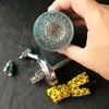 Patroon Rvs Hookah Bongs Accessoires, Unieke Oliebrander Glazen Bongs Buizen Waterleidingen Glazen Pijp Olierouts Roken met Druppel