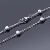 Azullets de aço inoxidável Moda Jóias Tornozelo Pulseira Liso Beads Charme impermeável 9 "10" 11 "Atacado Oferta de fábrica