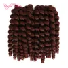 8Inch Wand Curl Bouncy Twist Crochet Hair Extensions, Syntetisk Braiding Hair Ombre Crochet Braiding Hair For Marley Women