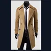 Al por mayor-Venta caliente Ropa de diseñador para hombre Estilo británico Trench Coat Invierno Otoño Chaqueta de lana Cazadora Hombres Abrigo Casacos 2M0135