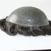 Hand tied Thin Skin Toupee Pure Indian Remy Human Hair body wave medium density various colors available5394884