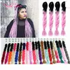 100gpcs ombre jumbo örgüler sentetik saçları saç sentetik iki ton renk jumbo örgüler uzatma cheveux 24inch ombre kutusu örgü5547452