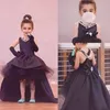 O concurso preto da criança vestidos de alta garota fofo festa formal vestidos de jóia pescoço sem mangas short back wardgirl vestidos para casamento