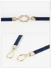 female chastity belt water-drop buckle thin leather belt for women and ladies designer belts summer fashion for dress