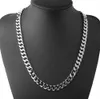 Mode-sieraden 316L Rvs Heren Jongens 10mm / 15mm Cubaanse Curb Chain Link Ketting Vintage Sluiting voor Herengeschenken 20 Inch - 32 Inch