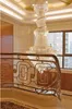Lustres en cristal d'or Lustres de luxe longs et modernes Luminaire américain Intérieur Foyer Escalier Hôtel Restaurant Club Spirale Droplight D80cm H180cm