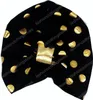 INS Bébé Chevron Or Dot Chapeau Bébé Casquettes Pour Garçons Et Filles Automne Hiver Enfants Chapeaux Enfant BeanieTurban Noeud Chapeaux 0-6 Ans 19 Couleur choisir