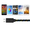 Naylon Örgülü C Tipi Hızlı Şarj Kablosu 1M 2M 3M Data Sync Mikro USB Kablosu iPhone Samsung Xiaomi Android Cep Telefonu Paketsiz