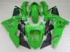 Vente chaude en plastique kit de carénage pour Kawasaki Ninja ZX10R 04 05 vert noir carénage ensemble ZX10R 2004 2005 YT10