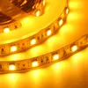 Não-Impermeável IP20 ouro amarelo (âmbar) cor 5M 300LEDs 5050 SMD LED Strip 60LEDs / Lamp M flexível DC 12V frete grátis