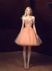 Amazing Appliques Homecoming Dresses For Juniors Sweetheart Neck A-Line Appliques Short Prom Gowns Knee Length Tulle Plus Size Party Dress