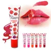 6 colores impermeables brillo de labios tatuaje Color mágico Peel Off máscara tinte de larga duración gran oferta