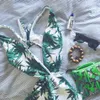 Jednoczęściowy strój kąpielowy lato plaża vintage nosić bandaż strój kąpielowy sexy swimwear kobiety bodysuit kąpielowy bambusowy garnitur drukarski kostium kąpielowy