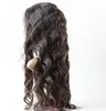 Perruques de cheveux humains vierges brésiliens vague de corps 130% densité 1B pleines perruques de lacet ou perruques avant de lacet pour les femmes noires 10 "-30"