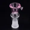 Glasschüssel-Kammsieb 10 mm 14 mm 18 mm weiblich männlich Gelenkverbindung Farbe Wasserpfeife Bohrinsel Bubbler Rauchbong 413