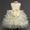 Großhandel - Neugeborenes Baby Mädchen Kleid Spitze Taufkleid Säuglingstaufe Kleidung für Kleinkind Erster Geburtstag Party Kind Brautjungfernkleider