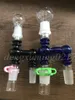 Ângulo mais barato Reclaim Ash Catcher vidro bong oil rigs tubo de vidro Adaptador de Vidro Com Keck Clipe para a tubulação de água