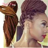 Virka flätor Ombre Blå 3S Box Braids Extensions Twist Syntetisk Braiding Hair Crochet Braids Hair Extensions 24hours Service Havana Twist ColorFil