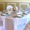 Al por mayor-Envío gratis New Silver Satin Table Runner 12 "x 108" Wedding Party Banquet Home Hotel Decoraciones de mesa 30 cm x 275 cm1