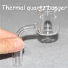 Quartz Thermal Bangers Hookahs XL XXL P Double Wall Domeloze Nail 10mm 14mm 18mm Male Vrouwelijke Duidelijke Joint Club Banger voor roken