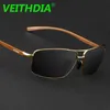 VEITHDIA marca Logo diseño hombres aluminio polarizado gafas de sol conducción gafas de sol gafas oculos accesorios 2458