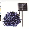 22m 200 LED 태양열 LED 끈 조명 Garland Christmas Solar Lamps Wedding Garden Party 장식 Outdoor275Z