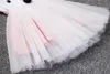 2017 filles d'été robes renard petite fille mignonne jupes tutu rose enfants enfants robe sans manches vêtements