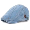 Nieuwe Mode Zomer Denim Baretten Cap voor Mannen Vrouwen Gewassen Denim Hoed Unisex Jeans Hoeden 6 stks lot177r