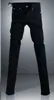 Jean moulant noir Micro élastique pour hommes et adolescents, pantalon crayon décontracté en coton fin pour garçon, beau pantalon Hip Hop 28-34