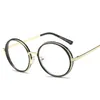 Toptan-Boy Yuvarlak Vintage Gözlük Çerçeve Anti Mavi Işınları Bilgisayar Gözlük Oyun Okuma Gözlük Koruma Gözlük Kadın Erkek