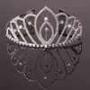 Le ragazze corona con strass gioielli da sposa copricapo nuziale partito di compleanno performance performance pageant crystal tiaras accessori da sposa ZH-023