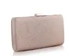 Borse a mano da sposa da donna Pochette da donna con strass di diamanti Pochette da giorno in cristallo Portafoglio Borsa da sposa Banchetto da festa Nero / Oro Argento