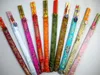 Whole 20pcs 10 Pairs Chinese Handmade Vintage Wood Chopsticks With Silk Covers272E