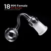 Hookahs Glass oil burner thick 10mm 14mm 18mm Male Female pyrex clear curve water pipe for smoking bongs YG123