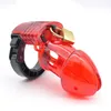 3 Color Male Plastics Cock Cage With Adjustable Size Penis Ring Chastity Belt Virginity Lock Device Bondage Bdsm Sex Toy