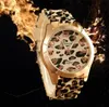 Fashion Ginevra Women Dress Watches Leopard Stampa in silicone orologio oro orologio Ladies Jelly casual orologio da polso da polso gift6435081