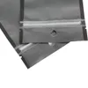 8.5x13cm/ 3.25x5in 100pcs Tear Notch Matte Clear/ Black/ Black Reclosable Mylar Plastic Zip Lock Pouch Bags With Hang Holes