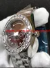 reloj de pulsera de lujo 18kt oro 36 mm bisel de diamante más grande 118238 movimiento mecánico automático reloj para hombre nueva llegada