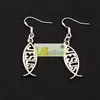 Boucles d'oreilles lustre en alliage de jésus, crochet d'oreille de poisson en argent 925, 40 paires, lot E044 42 9x9 4mm265s