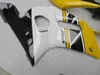 Venda quente kit de carenagem de plástico para yamaha yzf r6 98 99 00 01 02 amarelo branco preto carenagens set yzfr6 1998-2002 ot26