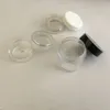 3ML 5ML 10ML Clear Empty Jar Cosmetic Plastic Round Bottle Pot For Make Up Eye Shadow Nails Powder Container 100Pcs Lot Gram Size