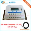 45amp 45A Regulator solar panel Battery Charge Controller VS4524AU with temperature sensor high quality pwm 12v 24v