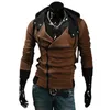 Partihandel-2016 Mode Hoodies Sweatshirt Zipper Cardigan Tracksuit Casual Hooded Jacket Moleton Assassins Creed Fleece Slim Coat