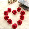 wholesale simulation flowers velvet rose flower head for foreign trade flower wall home decoration wedding fake flowers