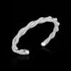 Uppdatera Silver Mesh Twist Knot Armband Öppna Bangle Cuffs Armband för kvinnor Fashion Jewelry Will och Sandy Gift